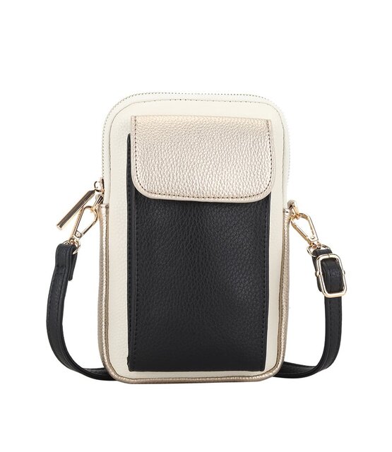 Tas Elly Goud/Zwart/Beige