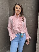 Blouse Ruffle Roze