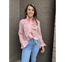 Blouse Ruffle Roze