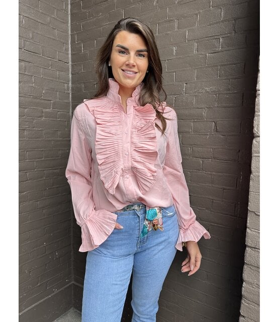 Blouse Ruffle Roze