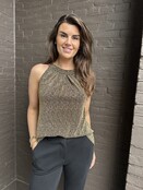 Top Halter goud