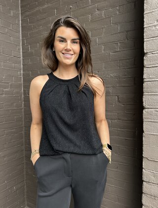 Top halter zwart