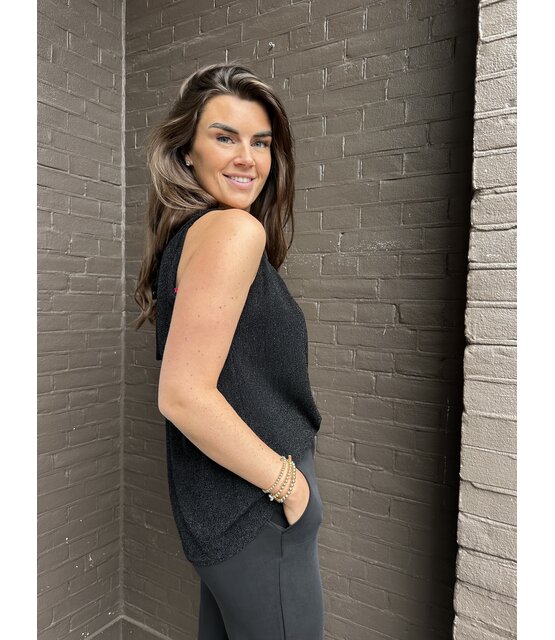Top halter zwart