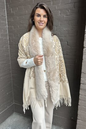Sjaal Diva Beige
