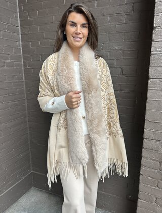 Sjaal Diva Beige