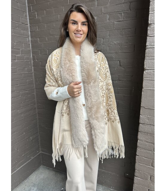Sjaal Diva Beige
