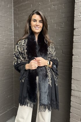 Sjaal Diva Zwart