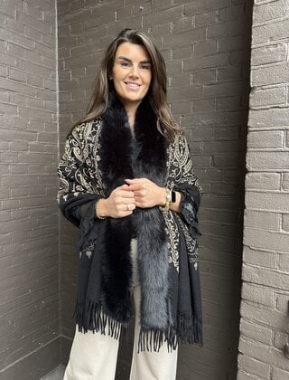 Sjaal Diva Zwart