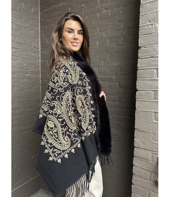 Sjaal Diva Zwart