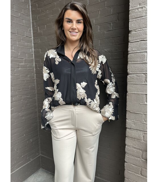 Blouse Chique Zwart/goud