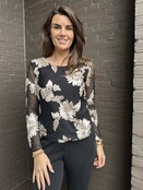 Longsleeve Chique Zwart/Goud