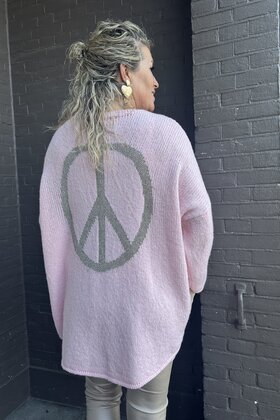 Trui Peace Roze