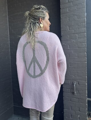 Trui Peace Roze