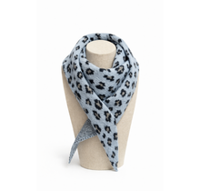 Sjaal Kort Panter Blauw