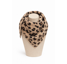 Sjaal Kort Panter Taupe