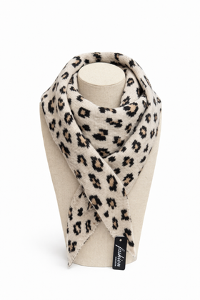 Sjaal Kort Panter Beige