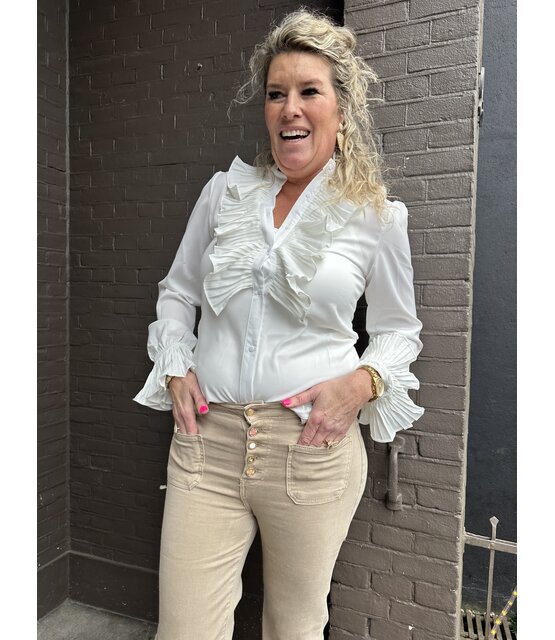Blouse Ruffle Wit