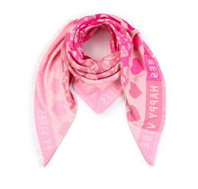 Sjaal Love roze