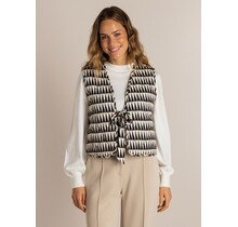 Gilet Sophy Off-white/Zwart