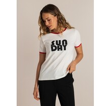 Top Semma Off-white/Rood