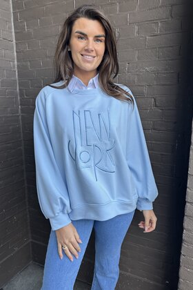 Trui New York Blauw