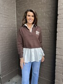 Trui /blouse New York bruin