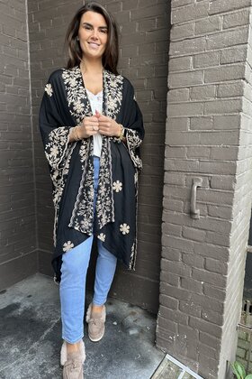 Kimono Ibiza Zwart
