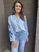 Blouse Luna Blauw