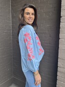 Blouse Julia Blauw