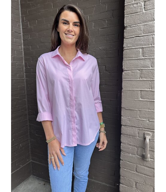 Blouse Yvon Streep roze