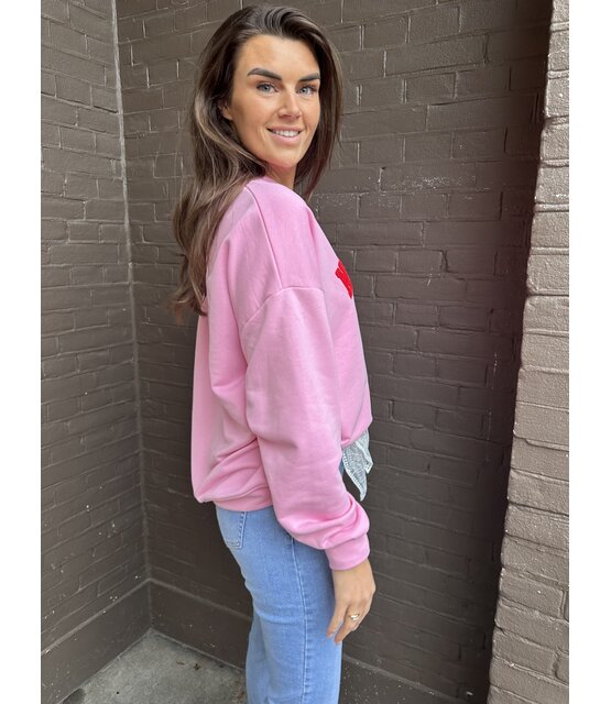 Trui brooklyn Roze