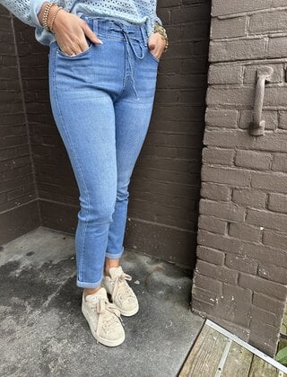 Jeans Fleur Jog Blauw