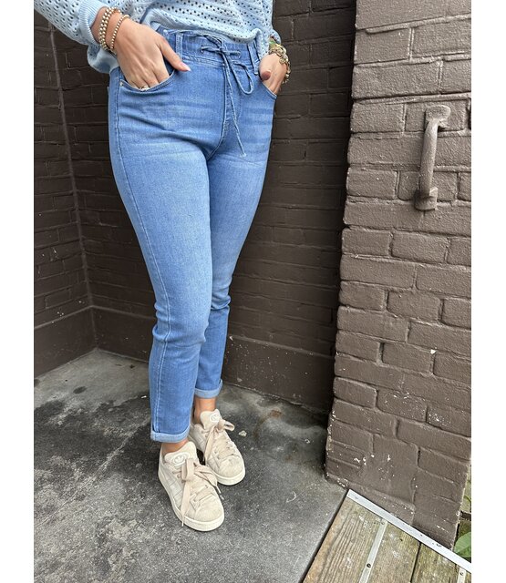 Jeans Fleur Jog Blauw