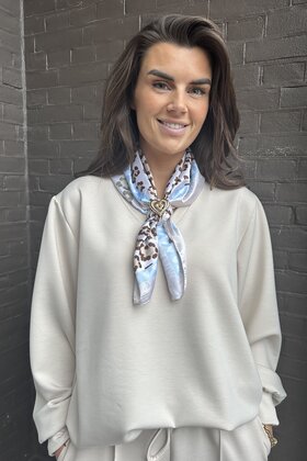 Sjaal Kort Wild Beige