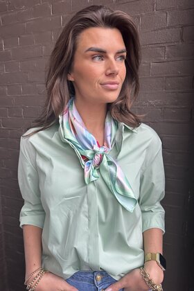 Sjaal Kort Tulp Mint