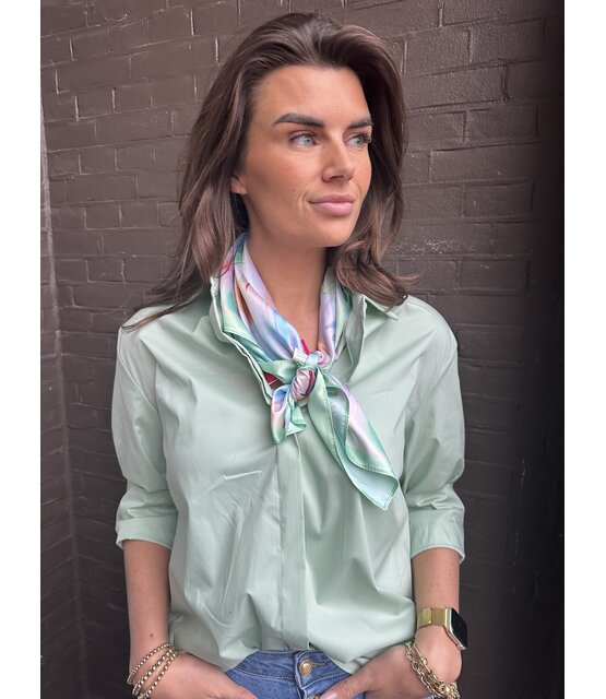 Sjaal Kort Tulp Mint