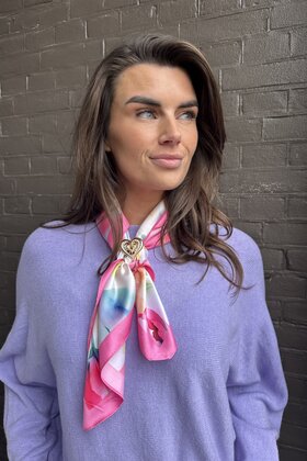 Sjaal Kort Tulp Roze