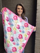 Sjaal Kort Tulp Roze