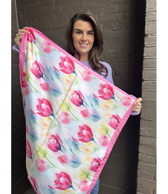 Sjaal Kort Tulp Roze