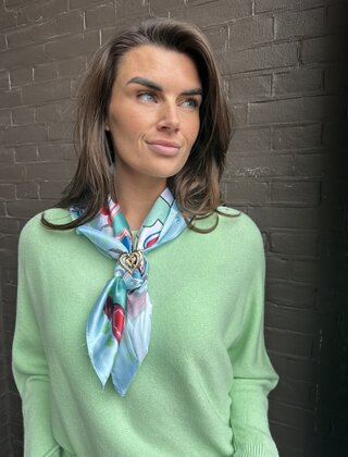 Sjaal Kort Hart Mint