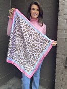 Sjaal Kort Wild Roze