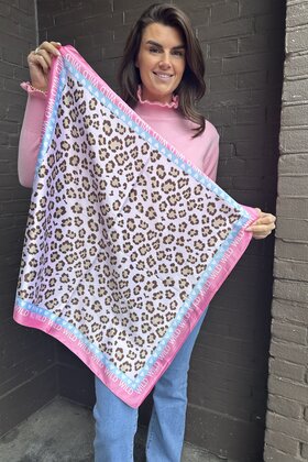 Sjaal Kort Wild Roze