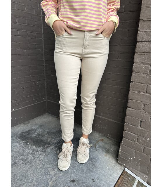 Jeans Mom Beige