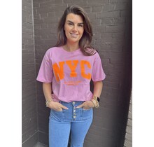 T-shirt NYC Roze