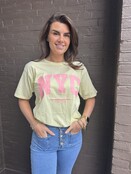 T-shirt NYC geel