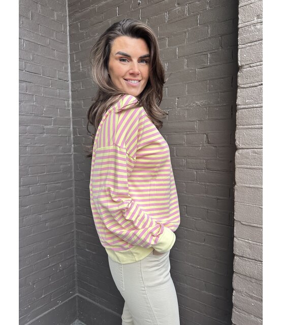 Top Stripes geel