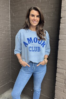 Top Amour Blauw