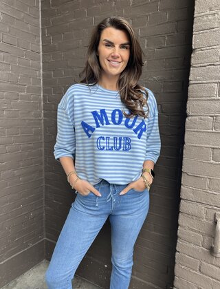 Top Amour Blauw