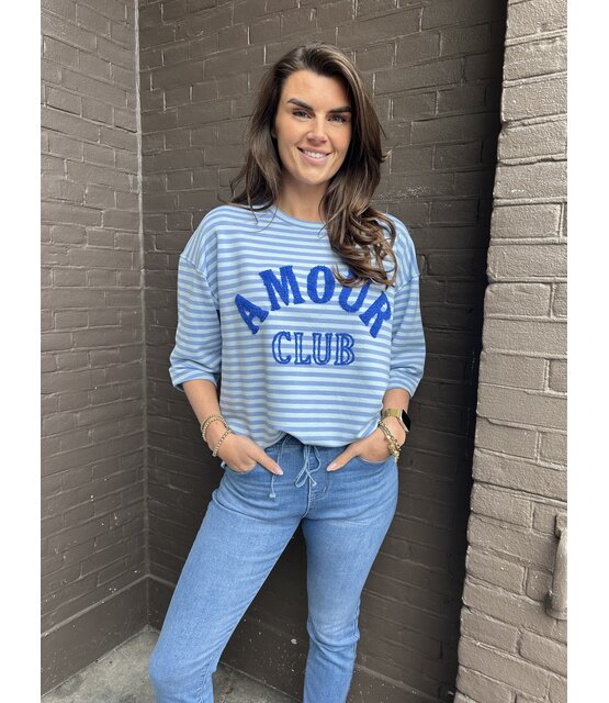 Top Amour Blauw