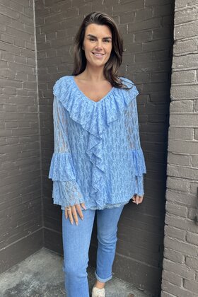 Top Boho Blauw
